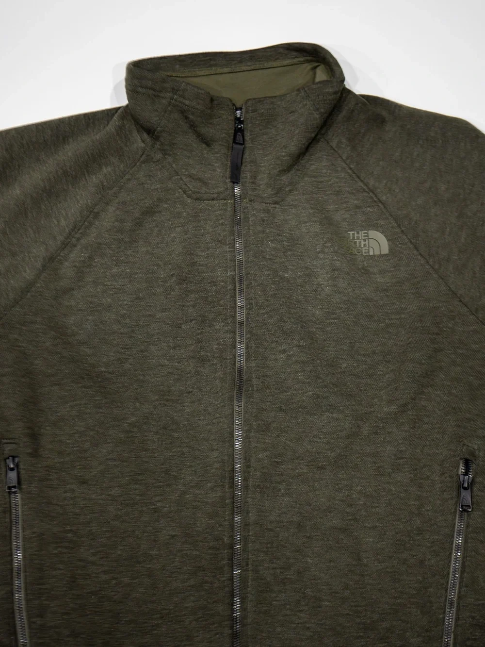 The North Face Olive Green Lightweight Zip Hoodie Jacket